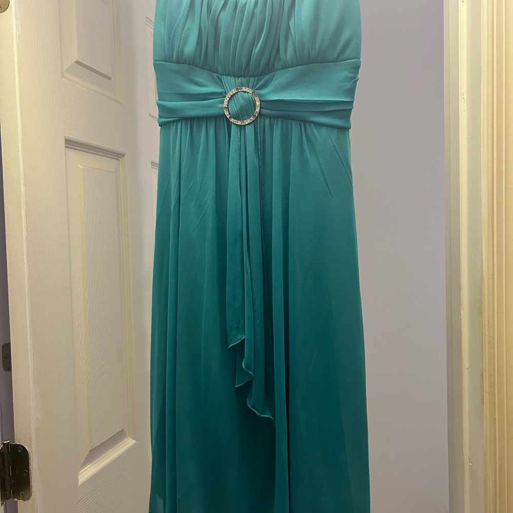 Ruby Rox Blue Strapless Dress